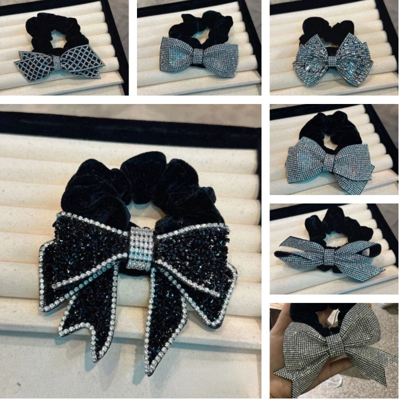 Retro Shining Crystal Bow Hair Bands for Women Elastic Scrunchies Rubber Hair Tie Headdress Ponytail Holder Hair Accessories
Retro Shining Crystal Bow Hair Bands for Women Elastic Scrunchies Rubber Hair Tie Headdress Ponytail Holder Hair Accessories