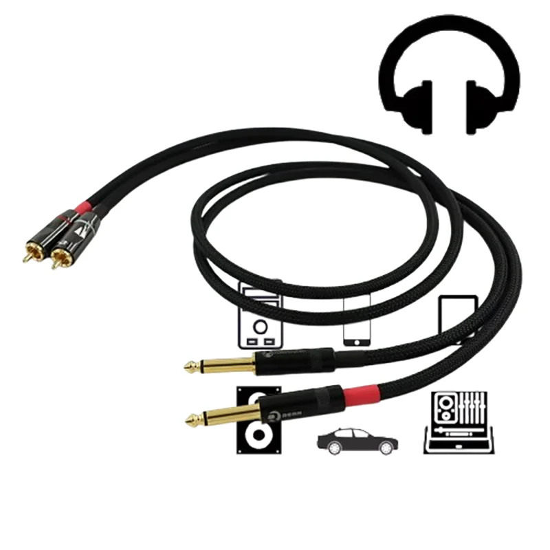 Canare L-4E6S Star-Quad Interconnect: 6.35mm TRS to RCA Gold-Plated 4N OFC Signal Cable
Canare L-4E6S Star-Quad Interconnect: 6.35mm TRS to RCA Gold-Plated 4N OFC Signal Cable
