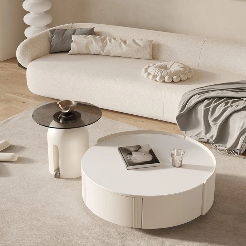 Cream-Style Trendy Round Rock Slab Coffee Table, Modern Minimalist Design Living Room, Suitable For Small Spaces, With A Hig
Cream-Style Trendy Round Rock Slab Coffee Table, Modern Minimalist Design Living Room, Suitable For Small Spaces, With A Hig