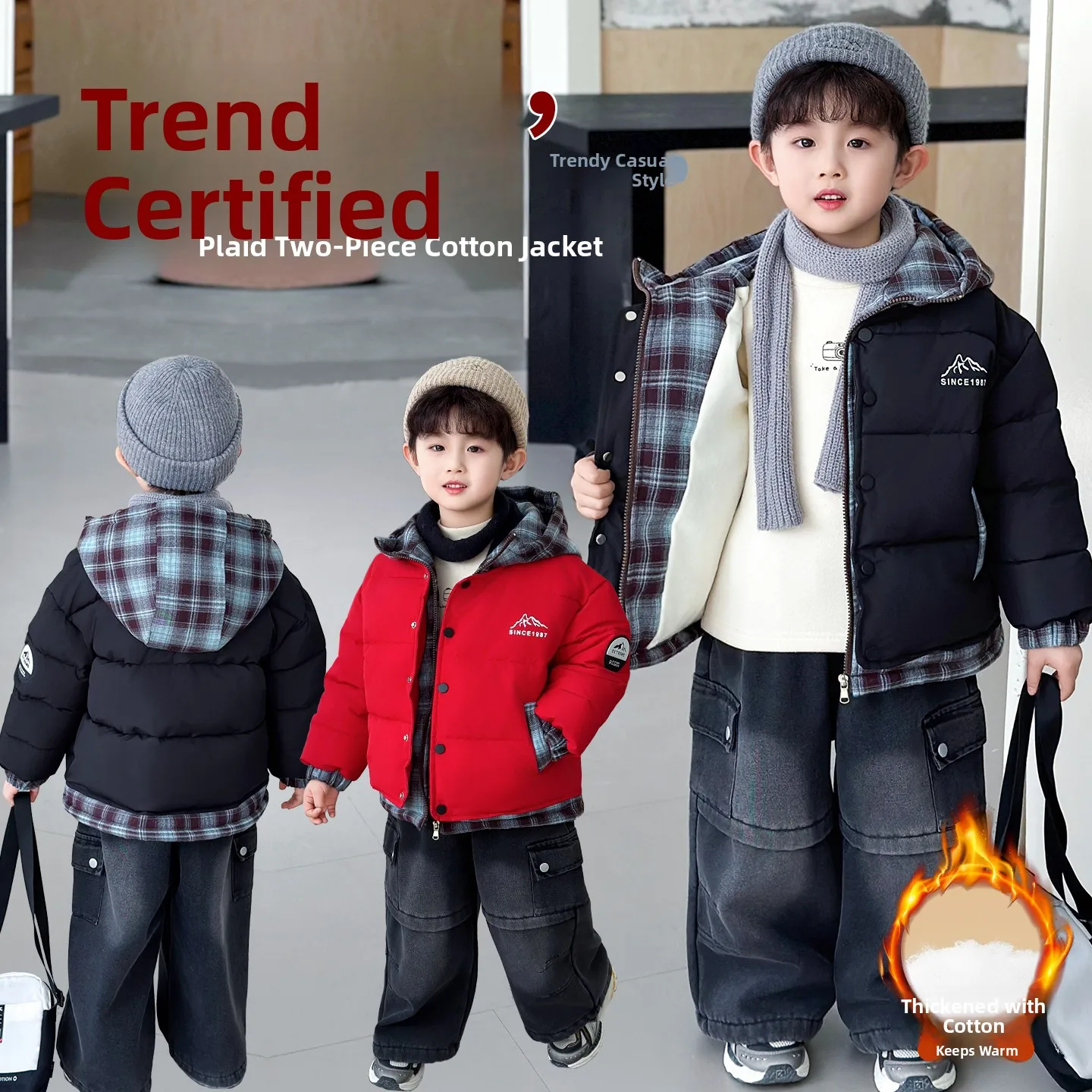 Thiened down Cotton Jaet for Boys Winter Clothes Warm Fce Lined Hooded Padded Coat Youthful Sle Stand Fit Zipper ...
Thiened down Cotton Jaet for Boys Winter Clothes Warm Fce Lined Hooded Padded Coat Youthful Sle Stand Fit Zipper ...