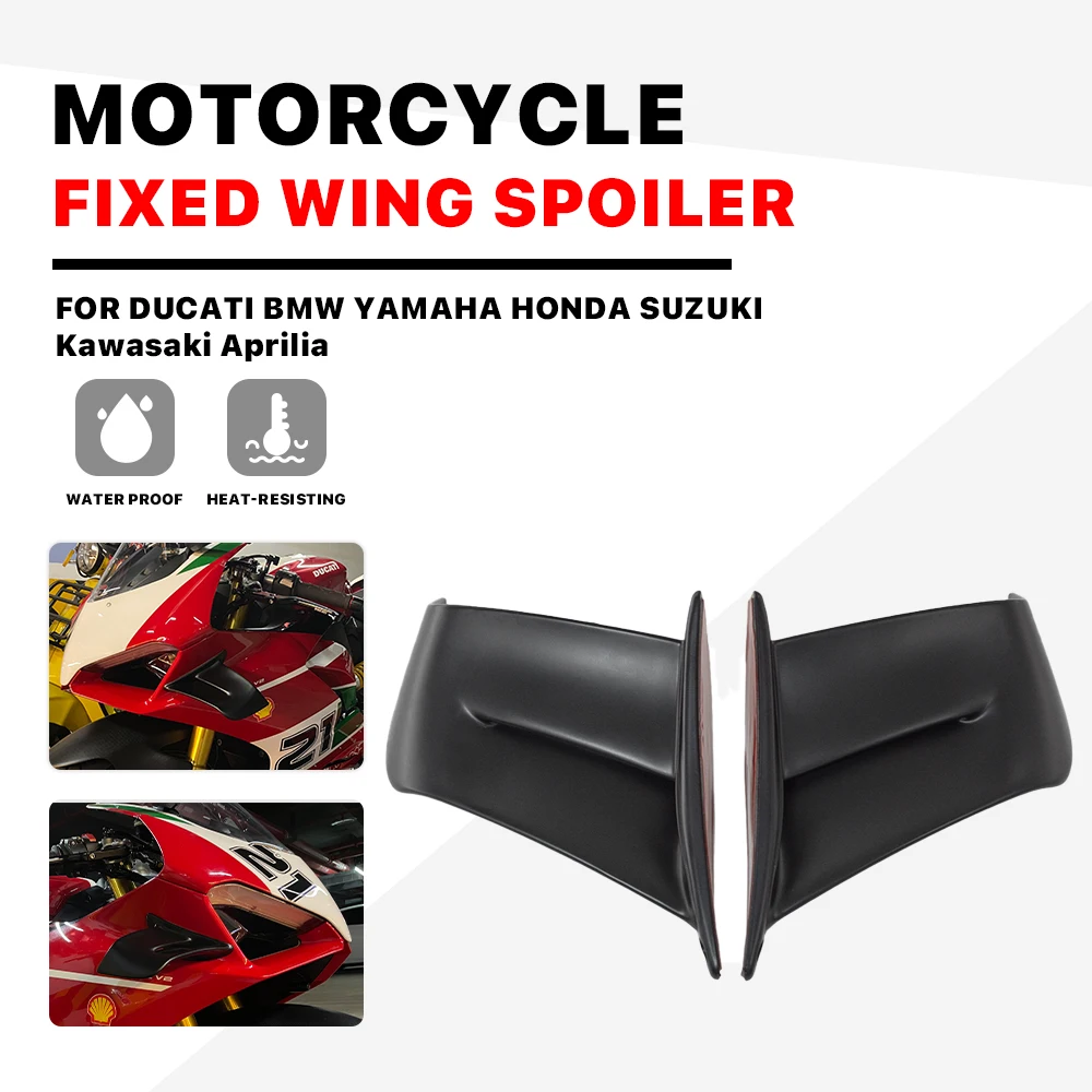 Motorcycle front side Winglets Universal For Yamaha R1 wing R1M R6 R7 YZFR6 for bmw Spoiler Panels fairing Fixed Wing small wing
Motorcycle front side Winglets Universal For Yamaha R1 wing R1M R6 R7 YZFR6 for bmw Spoiler Panels fairing Fixed Wing small wing