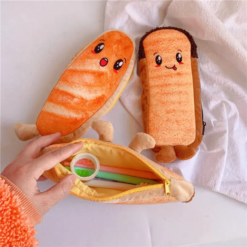 Kawaii Plush Pen Box Cute Large-capacity Toast Pencil Case Storage Cosmetic Bag Back To School Office Supplies Stationery
Kawaii Plush Pen Box Cute Large-capacity Toast Pencil Case Storage Cosmetic Bag Back To School Office Supplies Stationery