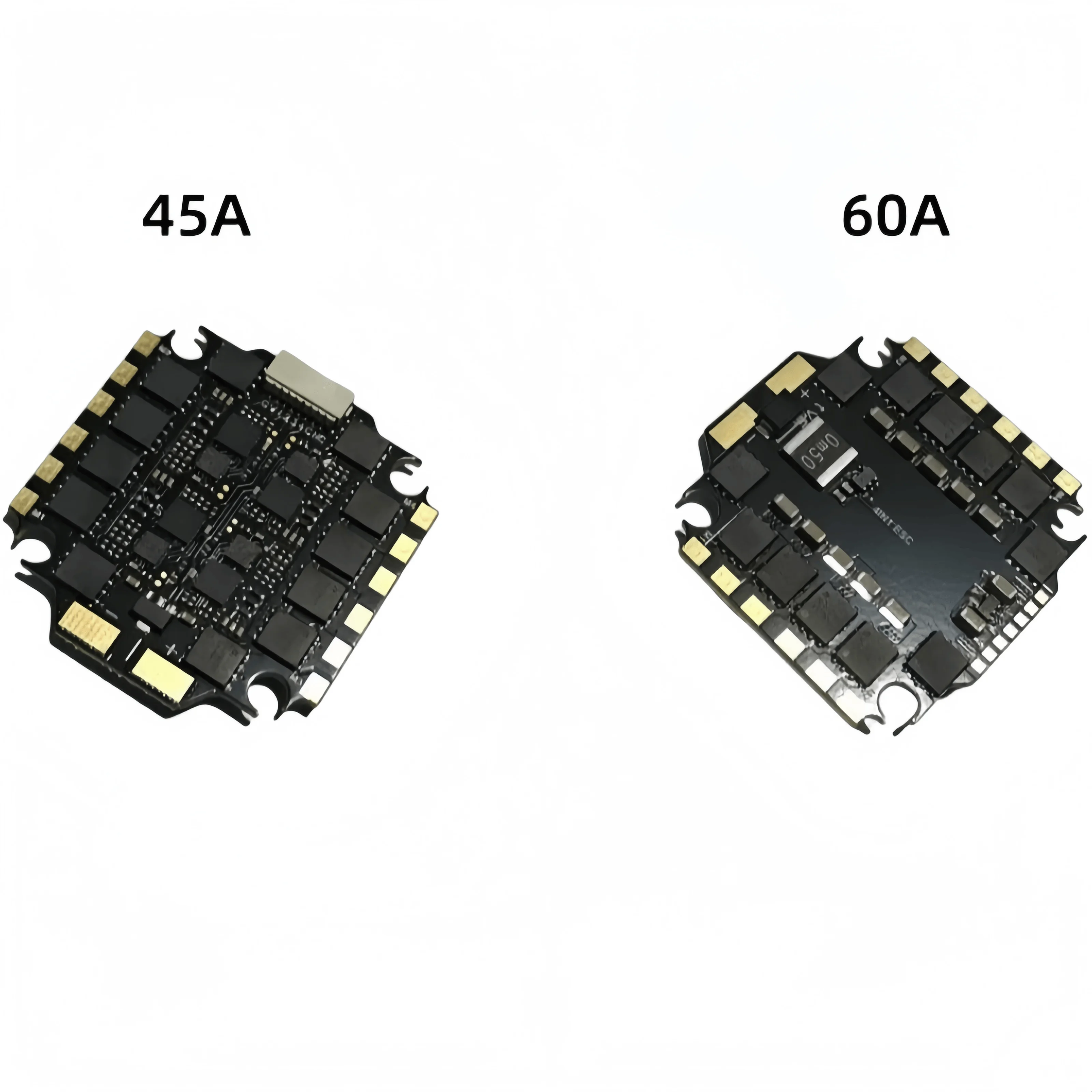 Four-in-one electric speed controller 45A, 60A, FPV drone electric controller 2-6S, brushless quadcopter multi-rotor F450
Four-in-one electric speed controller 45A, 60A, FPV drone electric controller 2-6S, brushless quadcopter multi-rotor F450