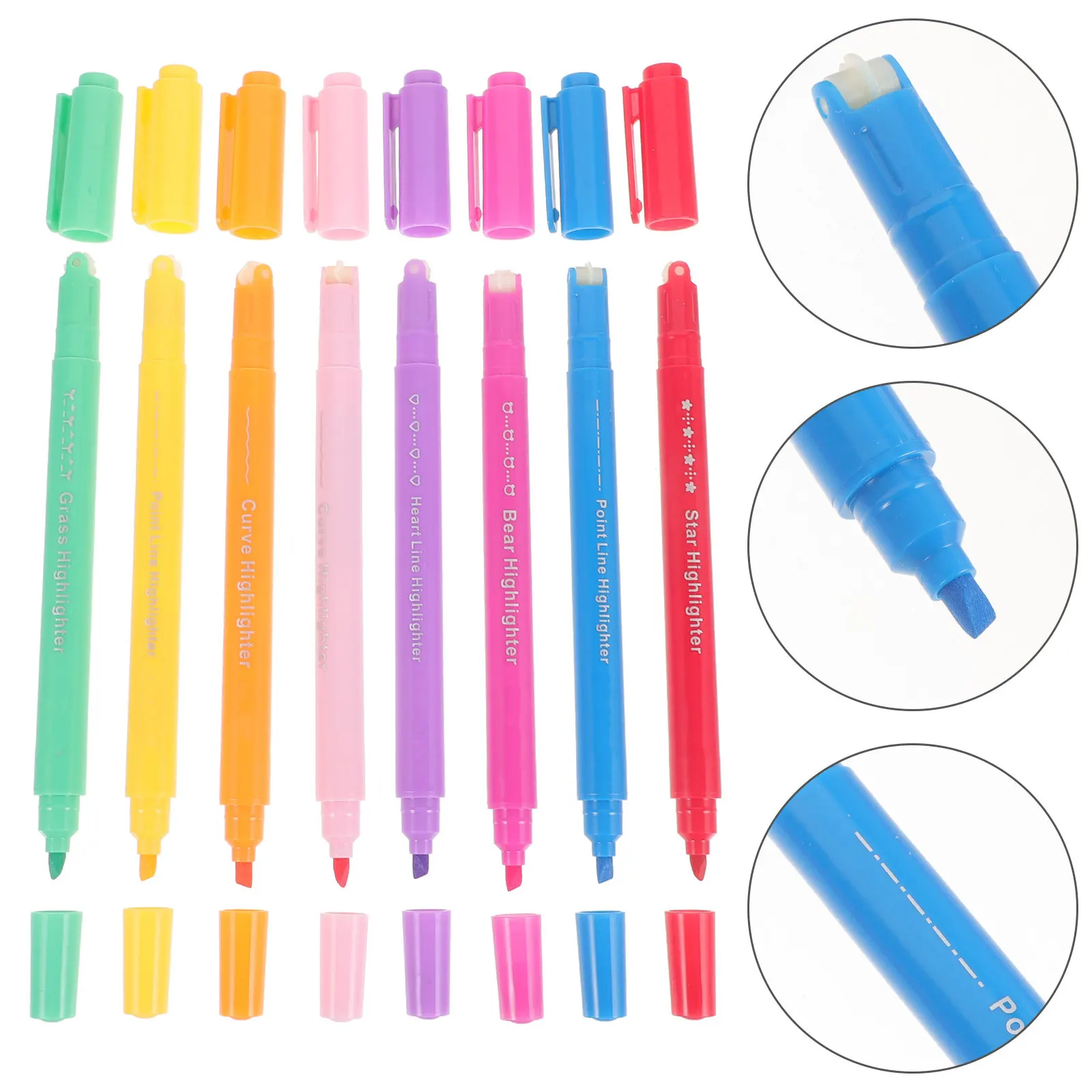 8Pcs Multi-Function Colored Highlighter Set for Note Taking Journals Scrapbooking DIY Projects Highlights Pen Set
8Pcs Multi-Function Colored Highlighter Set for Note Taking Journals Scrapbooking DIY Projects Highlights Pen Set