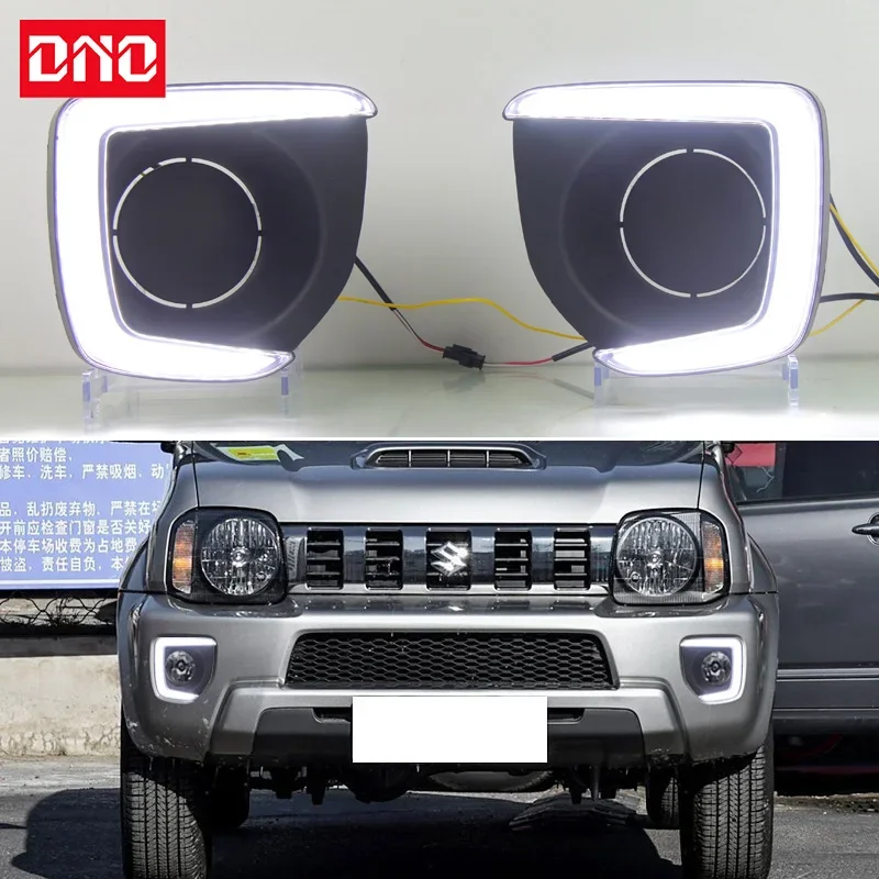 Car LED 12V DRL Daylights For Suzuki Jimny 2012 - 2018 Yellow Turn Signal Daytime Running Headlamps Auto Driving Lamp Foglamps
Car LED 12V DRL Daylights For Suzuki Jimny 2012 - 2018 Yellow Turn Signal Daytime Running Headlamps Auto Driving Lamp Foglamps