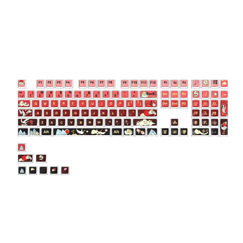 PC side transparent light-transmitting PBT thermal sublimation double leather milk pudding mechanical keyboard keycap
PC side transparent light-transmitting PBT thermal sublimation double leather milk pudding mechanical keyboard keycap