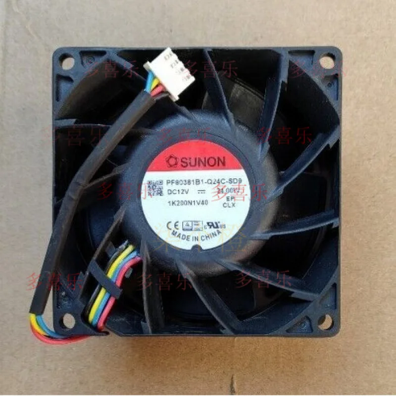 ZMZM PF80381B1-Q24C-SD9 8038 12V 24W PWM 4-wire cooling fan # A6–37
ZMZM PF80381B1-Q24C-SD9 8038 12V 24W PWM 4-wire cooling fan # A6–37