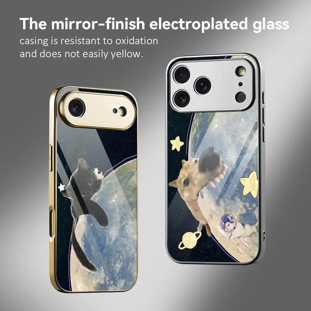 Moon Cat ins cute Leisure Phone Case For iPhone 17 16 15 14 13 12 Pro Max Plus Electroplated Metal Bumper Case Tempered
Moon Cat ins cute Leisure Phone Case For iPhone 17 16 15 14 13 12 Pro Max Plus Electroplated Metal Bumper Case Tempered