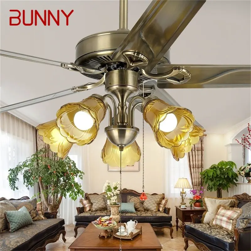 BUNNY classical Ceiling Fan Light Big 52 Inch Modern Lamp With Remote Control LED For Home Living Room
BUNNY classical Ceiling Fan Light Big 52 Inch Modern Lamp With Remote Control LED For Home Living Room