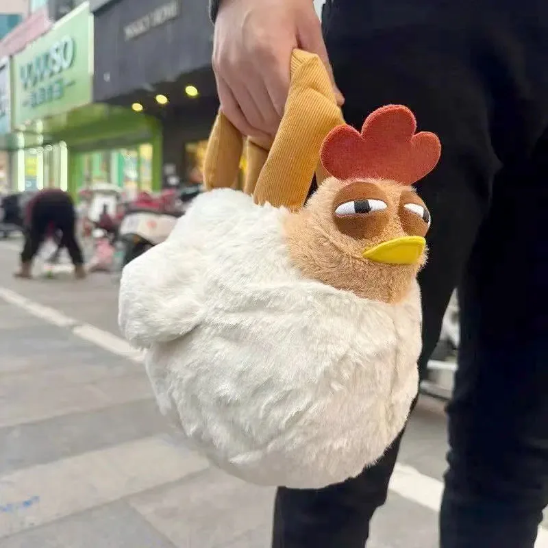 Internet Celebrity Big Rooster Plush Handbag Cute Cute Cartoon Crossbody Bag Funny Storage Bag Personalized Small Bag Purse
Internet Celebrity Big Rooster Plush Handbag Cute Cute Cartoon Crossbody Bag Funny Storage Bag Personalized Small Bag Purse 