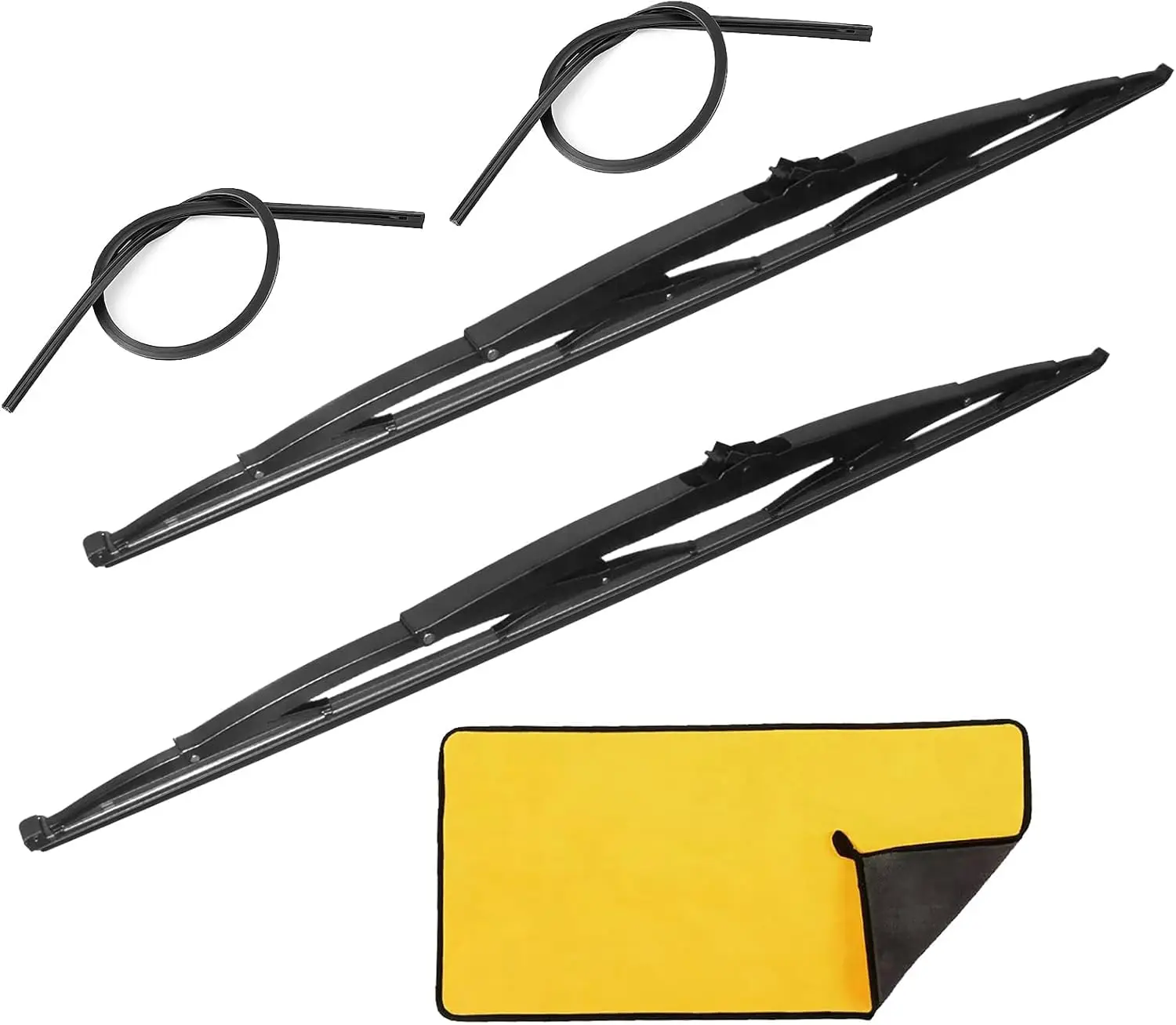 24 Inch Wiper Blades Set For RV And Motorhome Windshield With 20 Car Washer Fluid Tablets
24 Inch Wiper Blades Set For RV And Motorhome Windshield With 20 Car Washer Fluid Tablets