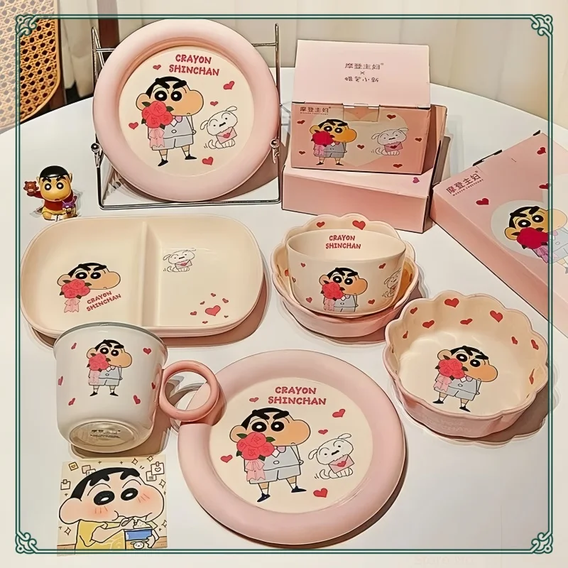 2025 New Hot Sale Crayon Shinchan Ceramic Tableware Set Cartoon Home Dining Bowl Pink Cute Girl Heart Round Bowl Water Cup Plate
2025 New Hot Sale Crayon Shinchan Ceramic Tableware Set Cartoon Home Dining Bowl Pink Cute Girl Heart Round Bowl Water Cup Plate