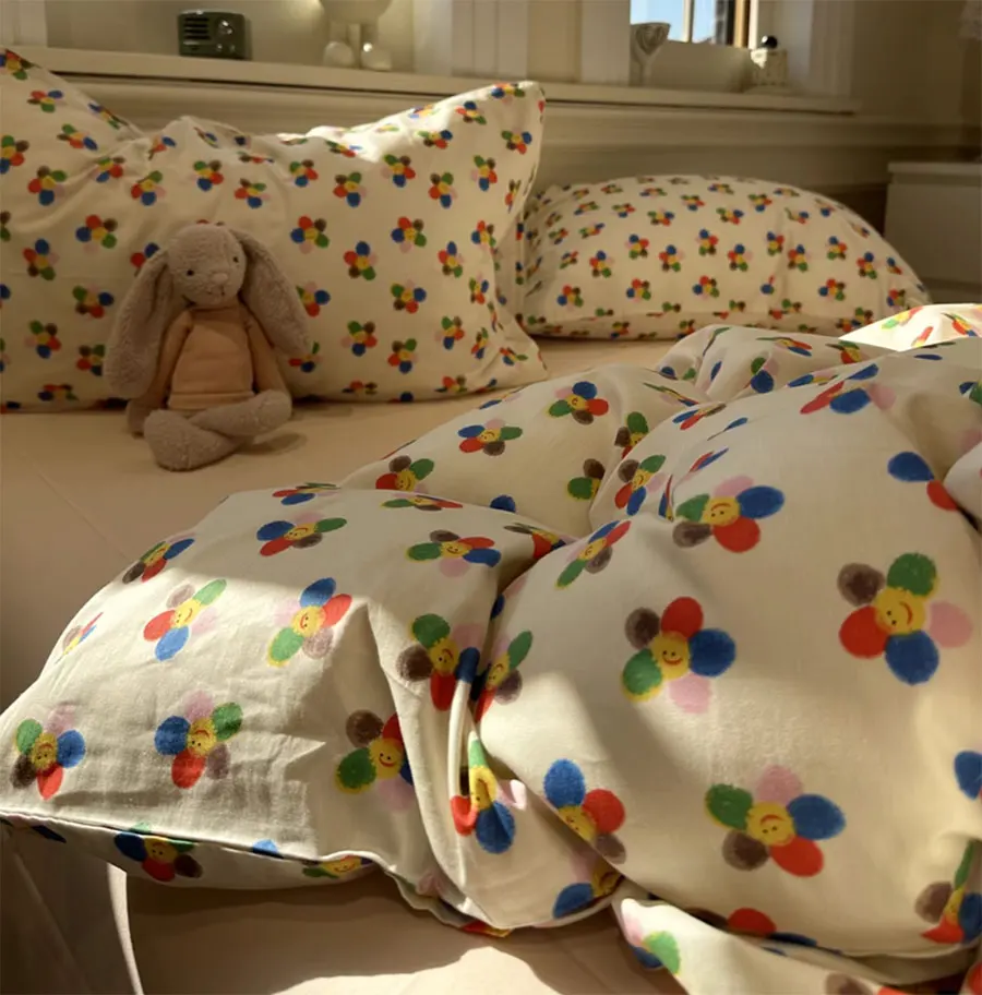 Fashion colorful flower bedding set kid,twin full queen king lovely floral cotton home textile bed sheet pillow case quilt cover
Fashion colorful flower bedding set kid,twin full queen king lovely floral cotton home textile bed sheet pillow case quilt cover