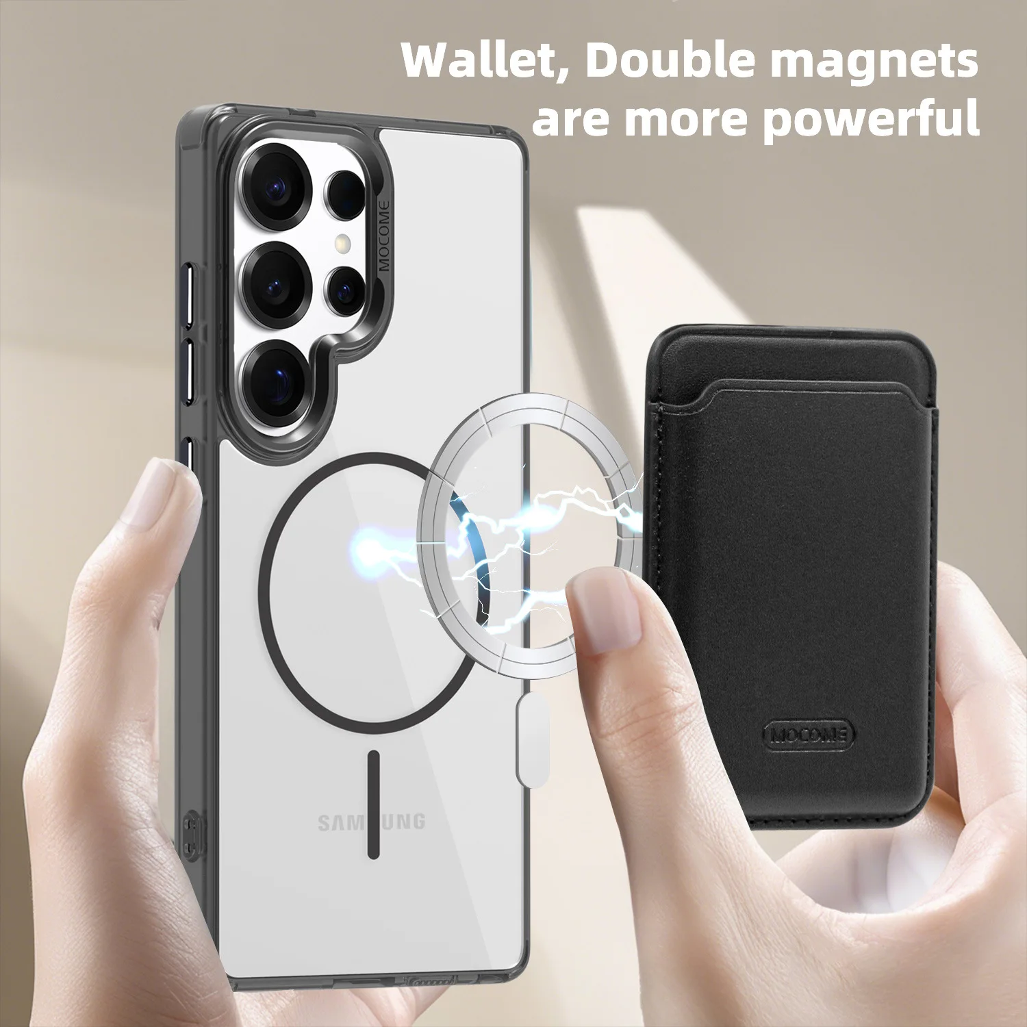 Applicable to Samsung S26ULTRA magnetic card holder phone case S24FE Star Shield transparent A26 anti-drop protection cover
Applicable to Samsung S26ULTRA magnetic card holder phone case S24FE Star Shield transparent A26 anti-drop protection cover