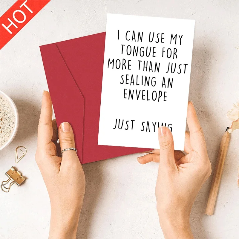 Funny Flirty Greeting Card, Naughty Humor Envelope Sealing Joke Card, Adult Funny Quote Card for Friends
Funny Flirty Greeting Card, Naughty Humor Envelope Sealing Joke Card, Adult Funny Quote Card for Friends
