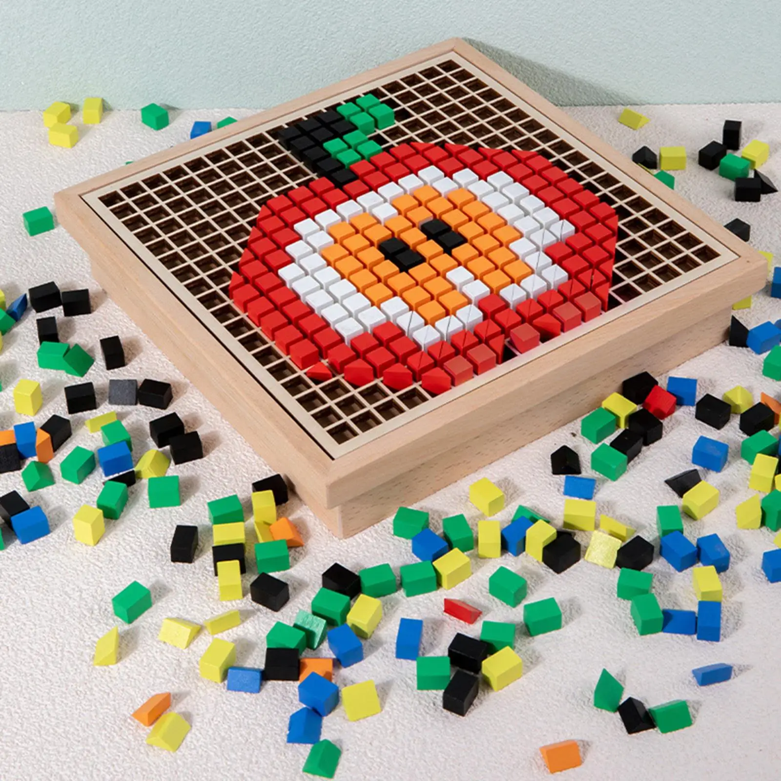 Wooden Mosaic Pegboard Jigsaws Flying Chess Activity Pegboard for Ages 3+ Boys and Girls
Wooden Mosaic Pegboard Jigsaws Flying Chess Activity Pegboard for Ages 3+ Boys and Girls