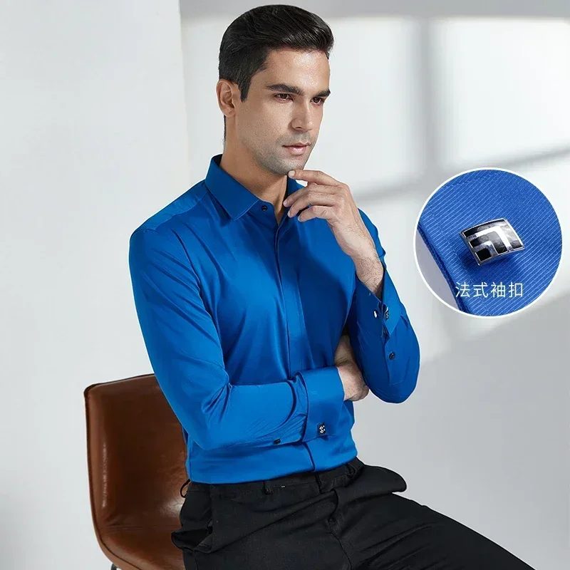 2024 Men's Shirt Slim Fit Windsor Neck Long sleeved High Quality Cotton Anti wrinkle and Non iron Cufflinks White Shirt
2024 Men's Shirt Slim Fit Windsor Neck Long sleeved High Quality Cotton Anti wrinkle and Non iron Cufflinks White Shirt