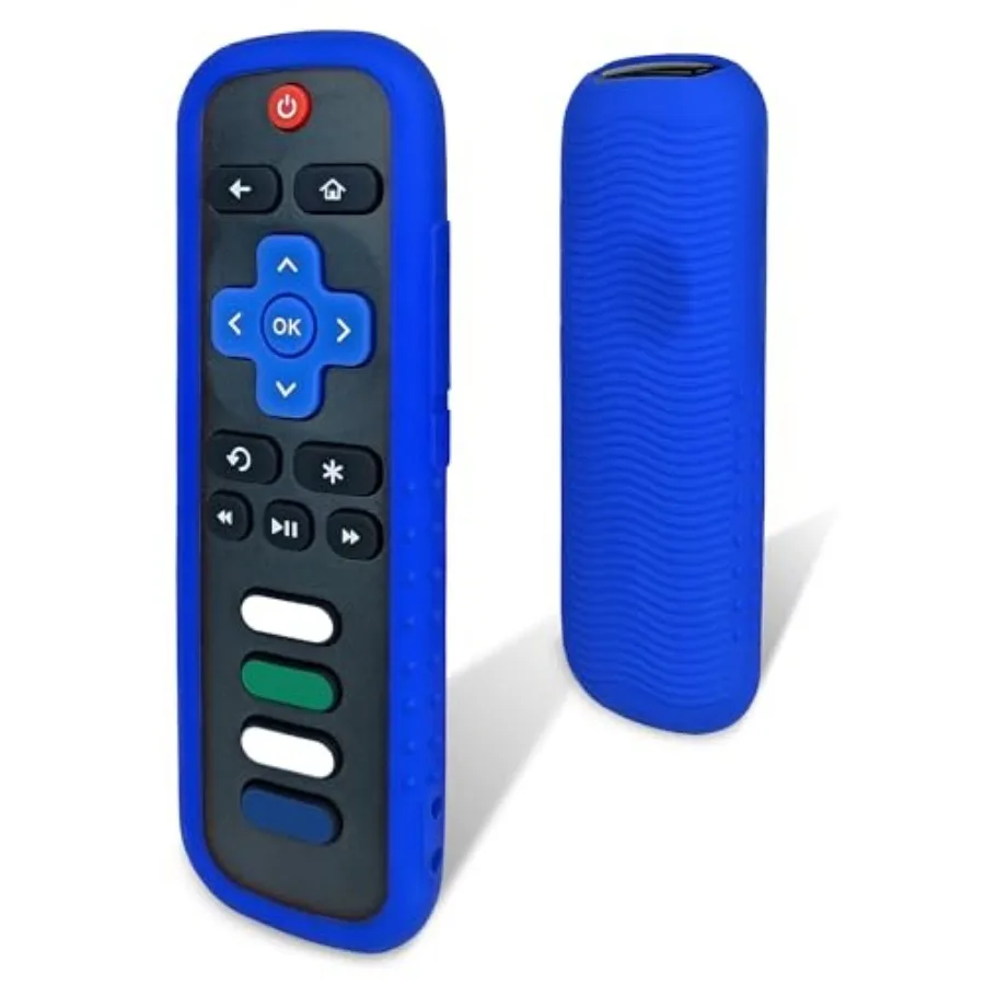 Silicone Cover Case for Roku Remote, Soft washable silicone skin, compatible with most Roku TV remote, dust-resistant, anti-sli
Silicone Cover Case for Roku Remote, Soft washable silicone skin, compatible with most Roku TV remote, dust-resistant, anti-sli