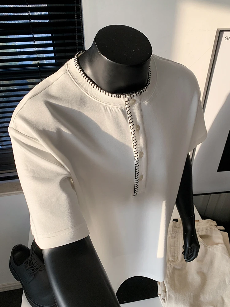 Cleanfit Тяжелая хлопковая трикотажная футболка с воротником Генри, мужская летняя футболка ort Sve, модная антимикробная футболка свободного покроя
Cleanfit Тяжелая хлопковая трикотажная футболка с воротником Генри, мужская летняя футболка ort Sve, модная антимикробная футболка свободного покроя