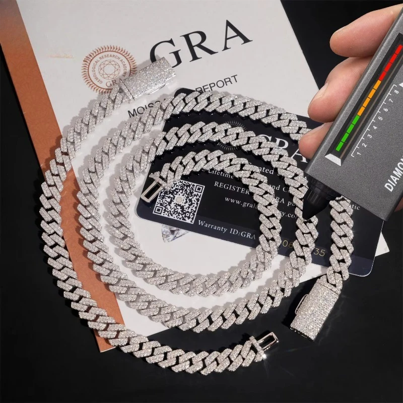 Pass Diamond Tester 925 Silver Moissanite Diamond Fine Jewelry Iced Out 8mm HipHop Moissanite Cuban Link Chain
Pass Diamond Tester 925 Silver Moissanite Diamond Fine Jewelry Iced Out 8mm HipHop Moissanite Cuban Link Chain