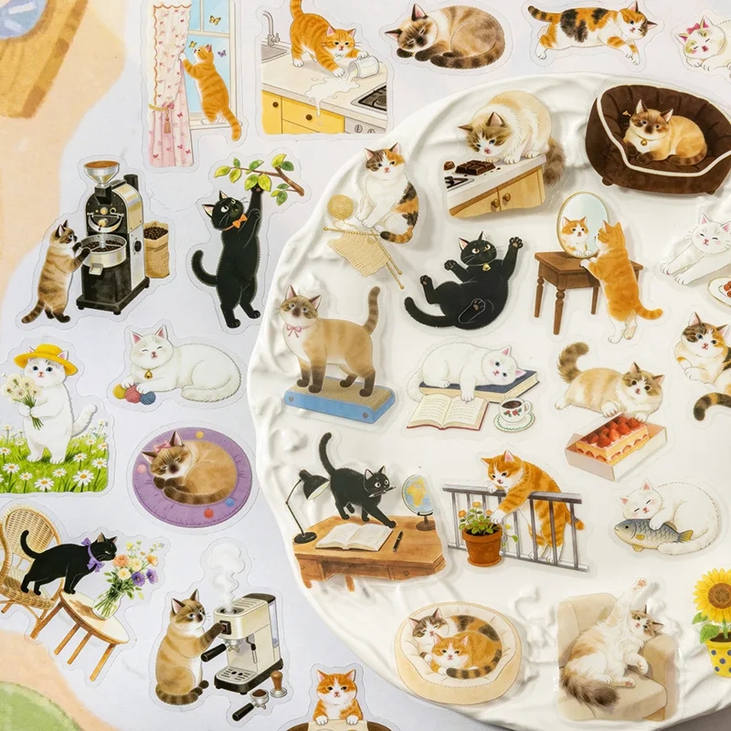 1pack/2pack Lovely Cat PET Scene Sticker Pack Cute Cat Adventure Series DIY Journal Cup Computer Decoration 4 Styles
1pack/2pack Lovely Cat PET Scene Sticker Pack Cute Cat Adventure Series DIY Journal Cup Computer Decoration 4 Styles