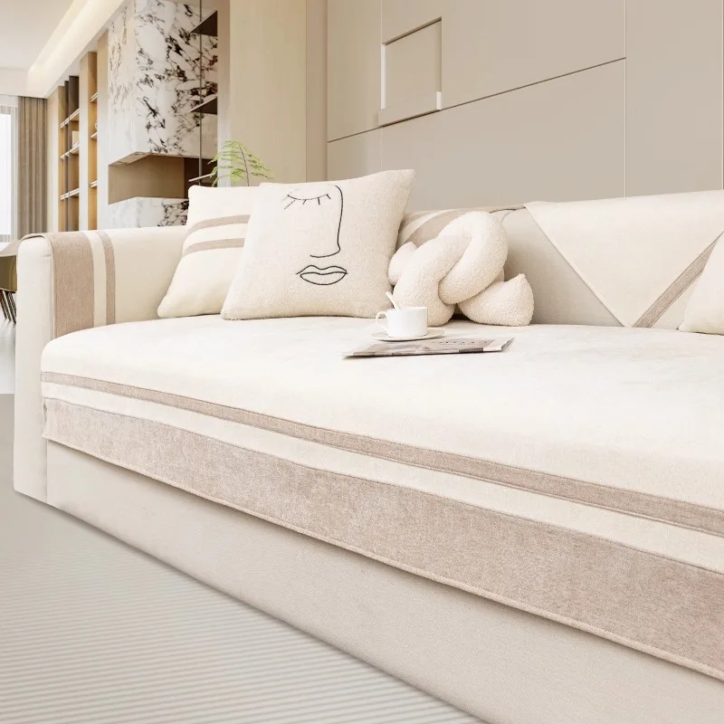 2026 New Chenille Color-blocking Light Luxury High-end Sofa Cushion All Seasons Thickened Fixed Non-slip One Piece Seat Cover
2026 New Chenille Color-blocking Light Luxury High-end Sofa Cushion All Seasons Thickened Fixed Non-slip One Piece Seat Cover