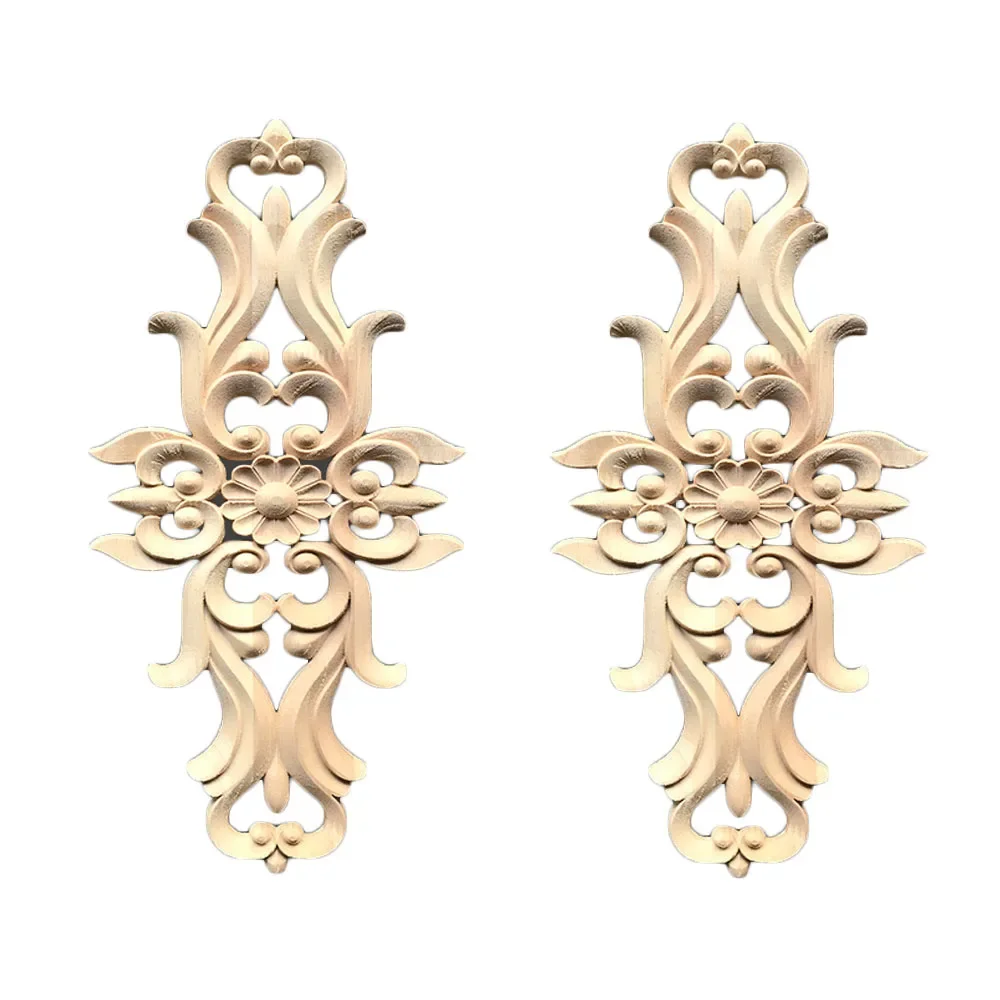 2Pcs Retro Natural Wood Carving Appliques Flower Unpainted European Background Wall Applique Cabinet Home Decoration Accessories
2Pcs Retro Natural Wood Carving Appliques Flower Unpainted European Background Wall Applique Cabinet Home Decoration Accessories
