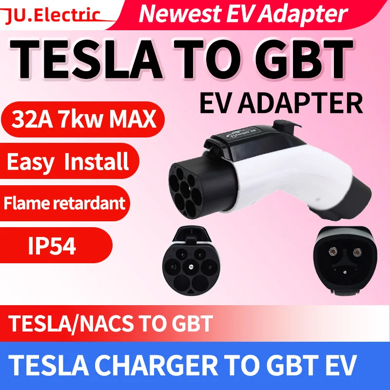 TESLA Charger to GBT Electric Car Adapter TESLA to GBT EV Adapter Electric Vehicle Charger Connecter for 16A/32A
TESLA Charger to GBT Electric Car Adapter TESLA to GBT EV Adapter Electric Vehicle Charger Connecter for 16A/32A
