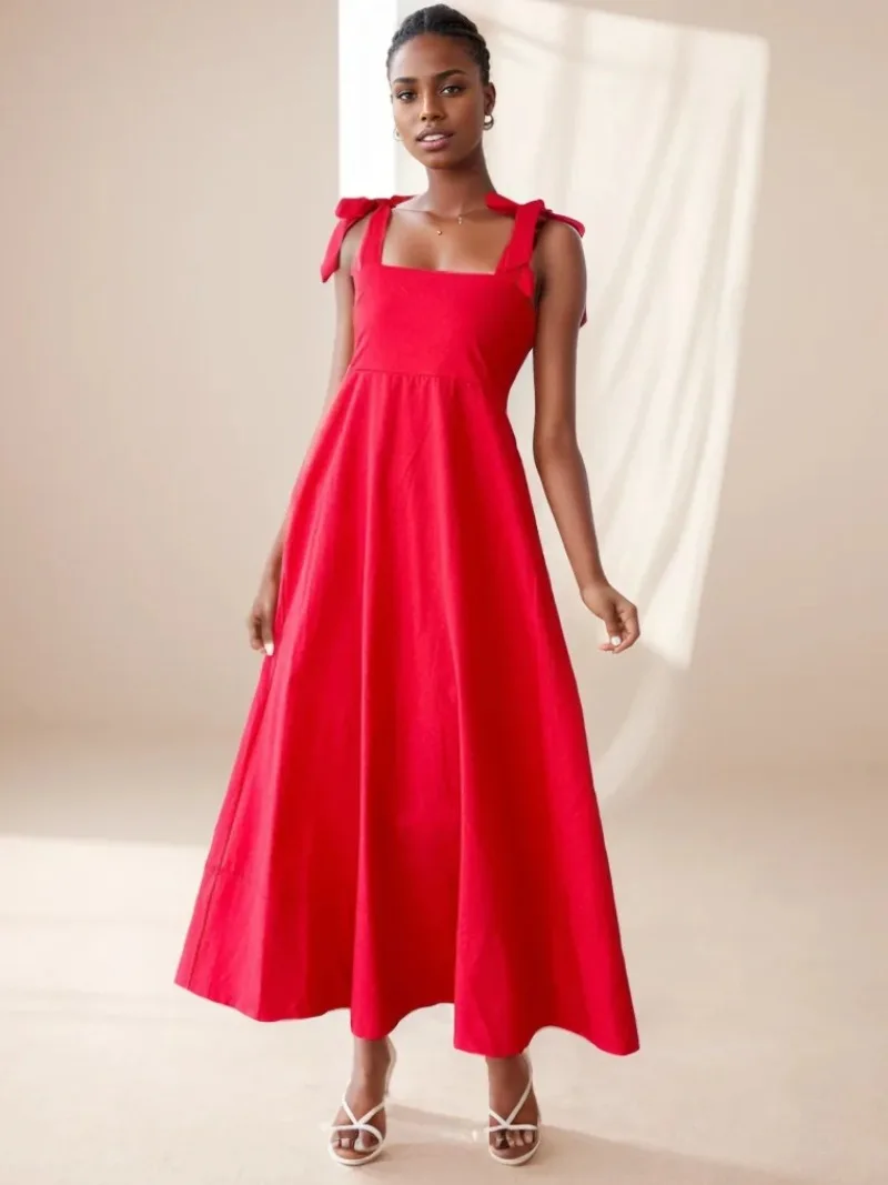 Holiday beach long dress 2025 Summer New Solid Color Tube-length Dress For women Sexy Lace-up off-shoulder dress vestidos
Holiday beach long dress 2025 Summer New Solid Color Tube-length Dress For women Sexy Lace-up off-shoulder dress vestidos