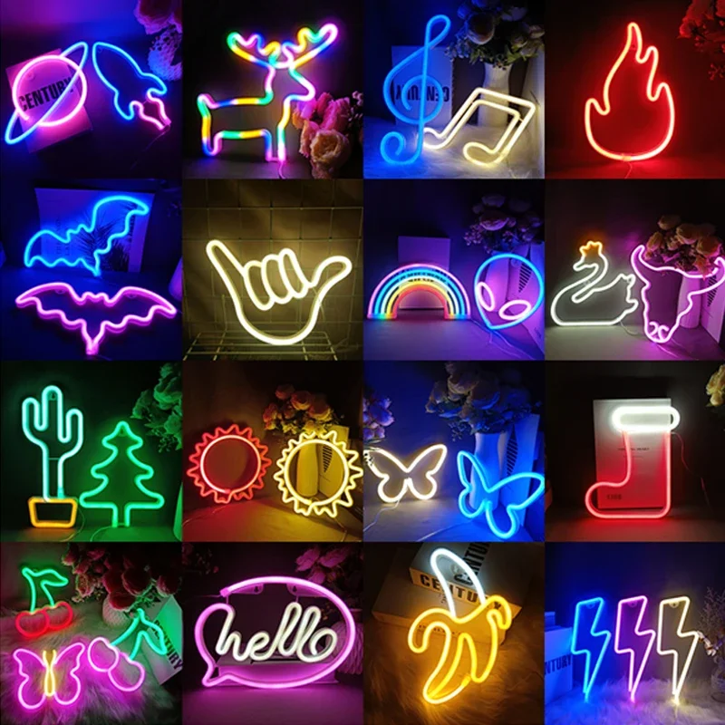117 Styles LED Neon Night Light Sign for Kids Room Children Bedroom Party Wedding Decoration Wall Art Sign Neon Lamp Xmas Gift
117 Styles LED Neon Night Light Sign for Kids Room Children Bedroom Party Wedding Decoration Wall Art Sign Neon Lamp Xmas Gift