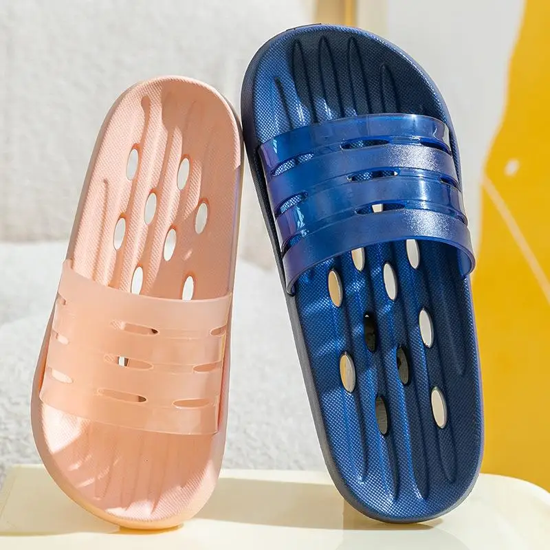 Summer Bathroom Leaking Slippers Women's Indoor Home Bath Anti-slip Home Couple Cold Slippers Shower Cool EVA Silent
Summer Bathroom Leaking Slippers Women's Indoor Home Bath Anti-slip Home Couple Cold Slippers Shower Cool EVA Silent