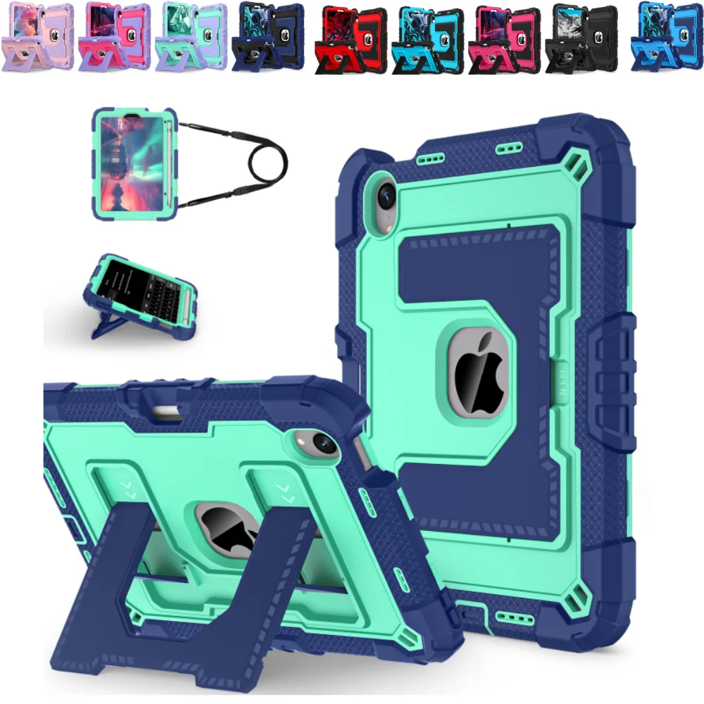 Heavy Duty Case for iPad mini 7 6 8.3 inch 2024 Tri-Layers Safe Guarding Shockproof Tablet Cover Kickstand with Shoulder Strap
Heavy Duty Case for iPad mini 7 6 8.3 inch 2024 Tri-Layers Safe Guarding Shockproof Tablet Cover Kickstand with Shoulder Strap