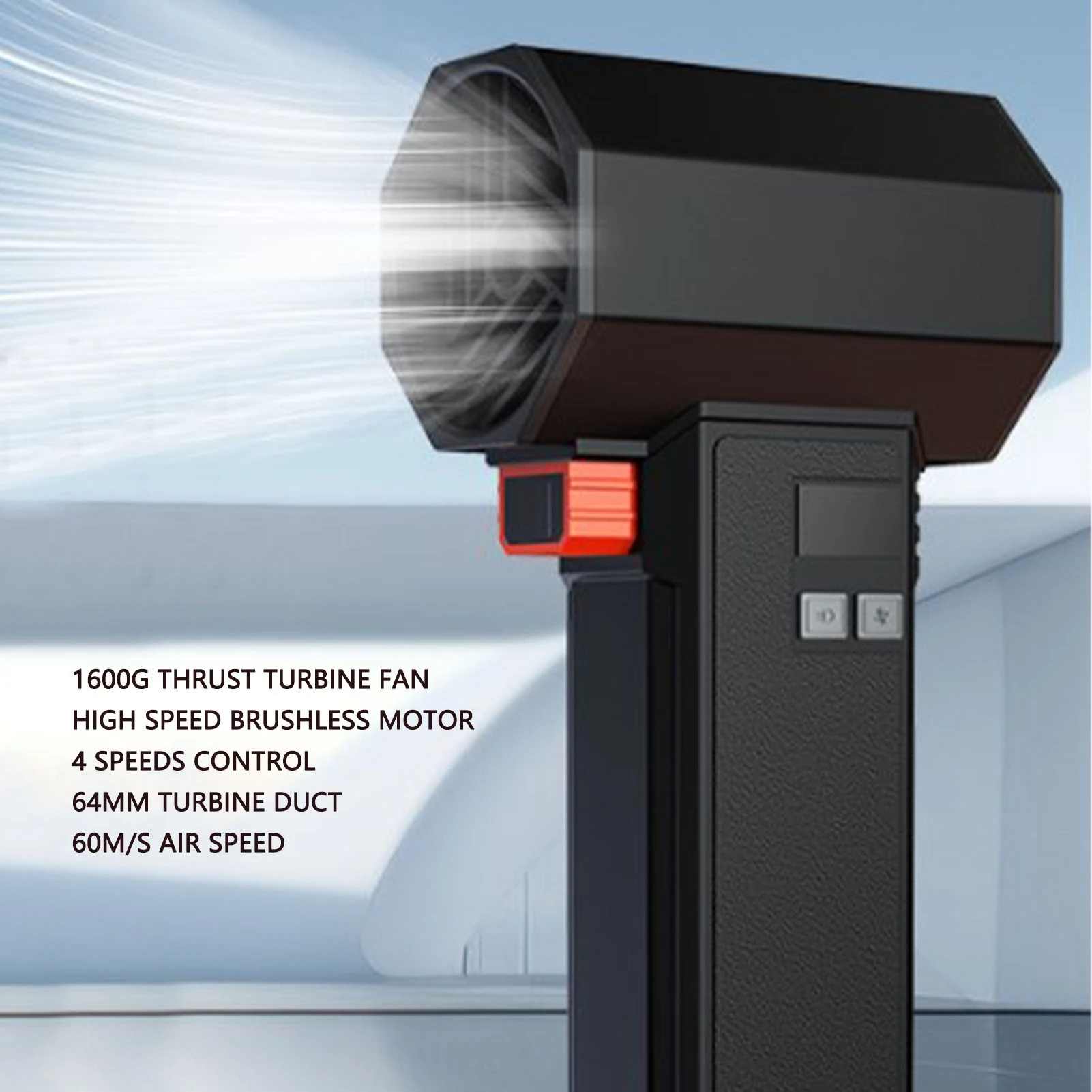 Cordless Air Duster Handheld Blower Fan 4 Speeds Control Heat Resistance 50000RPM 1600g Thrust for Airbed Cushion Inflation
Cordless Air Duster Handheld Blower Fan 4 Speeds Control Heat Resistance 50000RPM 1600g Thrust for Airbed Cushion Inflation