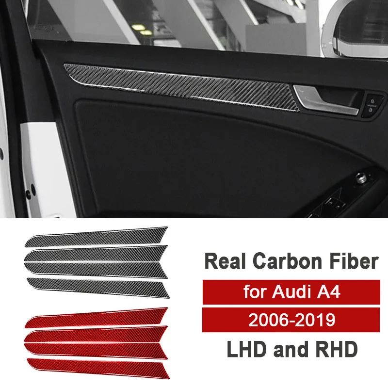 4pcs For Audi A4 A5 A4L B8 2006-2019 Carbon Fiber Car Door Panel Trim Decorative Stickers Auto Interior Accessories Car Styling
4pcs For Audi A4 A5 A4L B8 2006-2019 Carbon Fiber Car Door Panel Trim Decorative Stickers Auto Interior Accessories Car Styling