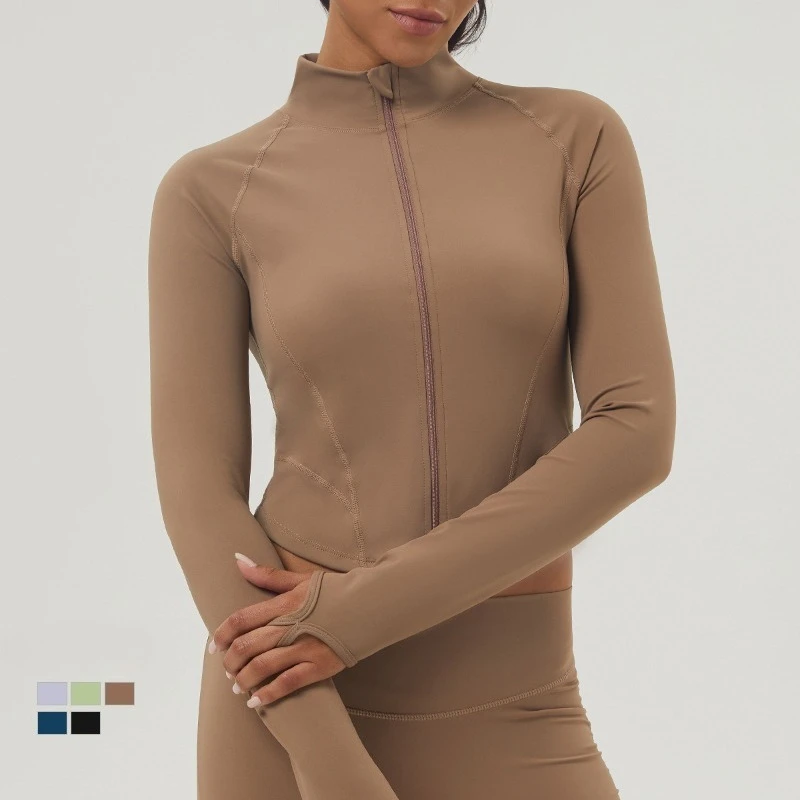 Sean Tsing Autumn Winter Solid Tight Jacket Women Zipper Long-sleeved Slim Fit Sports Stand Collar Running Training Workout Coat
Sean Tsing Autumn Winter Solid Tight Jacket Women Zipper Long-sleeved Slim Fit Sports Stand Collar Running Training Workout Coat