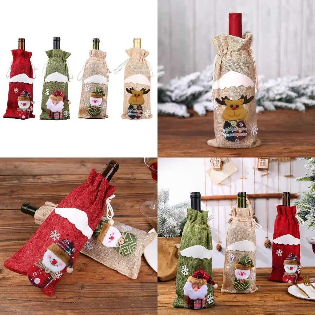 F19B Christmas Wine Bottle Cover Merry Christmas Decor Holiday Elk Santa Champagne
F19B Christmas Wine Bottle Cover Merry Christmas Decor Holiday Elk Santa Champagne