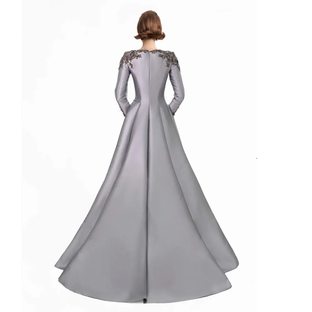 Customized O-Neck Long Sleeves Pleat Mother of the Bride Dresses Elegant Floor-Length Exquisite High Quality Wedding Guest Gown
Customized O-Neck Long Sleeves Pleat Mother of the Bride Dresses Elegant Floor-Length Exquisite High Quality Wedding Guest Gown