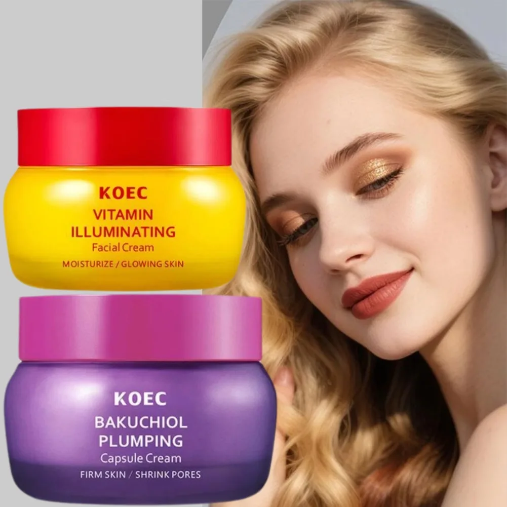 Korea KOEC Plant Retinol Antioxidant Face Cream Multivitamin Power Brightening Repair Cream Bakuchiol Plumping Capsule Cream
Korea KOEC Plant Retinol Antioxidant Face Cream Multivitamin Power Brightening Repair Cream Bakuchiol Plumping Capsule Cream