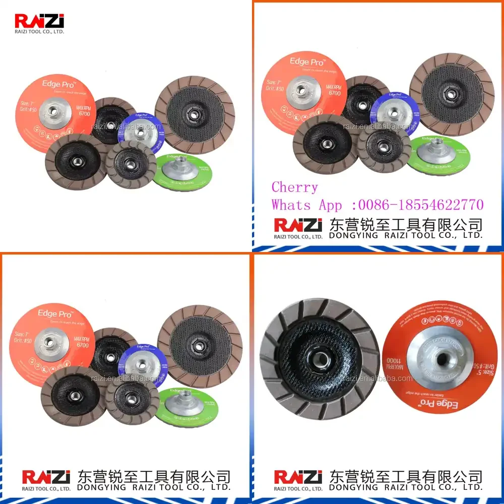 RAIZI TOOL-125mm/5inch High Quality EdgeMaxx TM Diamond Abrasive Grinding Cup Wheel Use for Concrete
RAIZI TOOL-125mm/5inch High Quality EdgeMaxx TM Diamond Abrasive Grinding Cup Wheel Use for Concrete