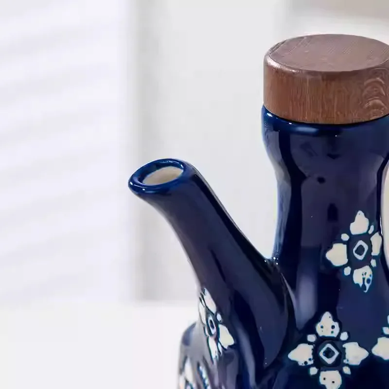 L14- American isolation flower ceramic oil pot commercial oil bottle pepper bottle soy sauce vinegar pot household kitchen
L14- American isolation flower ceramic oil pot commercial oil bottle pepper bottle soy sauce vinegar pot household kitchen