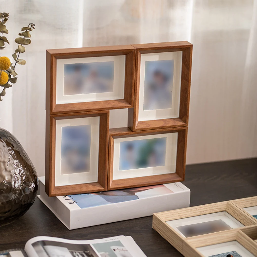Four Grid Composite Picture Frame Offering Tabletop Stand and Wall Mount Options to Protect and Display Your Favorite Photos
Four Grid Composite Picture Frame Offering Tabletop Stand and Wall Mount Options to Protect and Display Your Favorite Photos