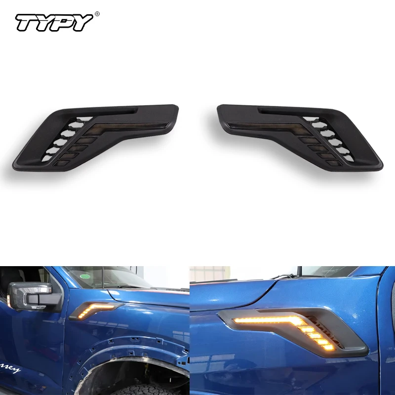 TYPY 2Pcs Car Fender Lamp For Ford Raptor F150 2022 2023 LED Daytime Running Light Turn Signal Lamp DRL Side Marker Lamps
TYPY 2Pcs Car Fender Lamp For Ford Raptor F150 2022 2023 LED Daytime Running Light Turn Signal Lamp DRL Side Marker Lamps