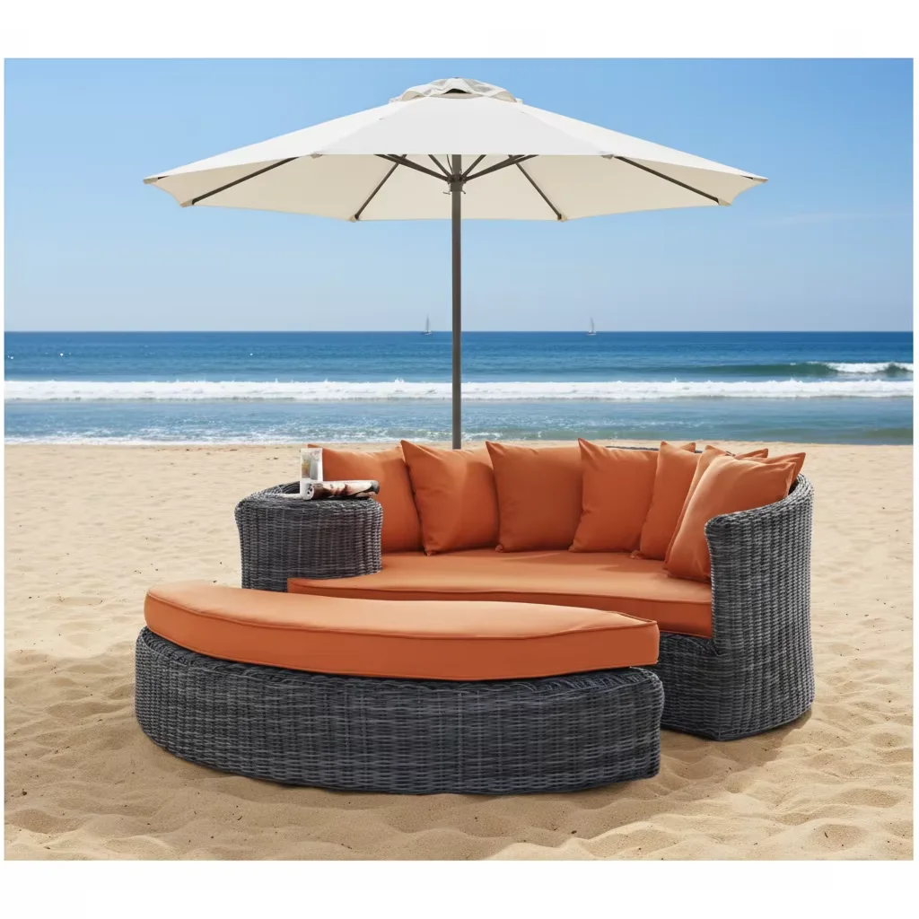 # Hand Woven Outdoor Leisure Garden Chaise Sofa Bed
# Hand Woven Outdoor Leisure Garden Chaise Sofa Bed
