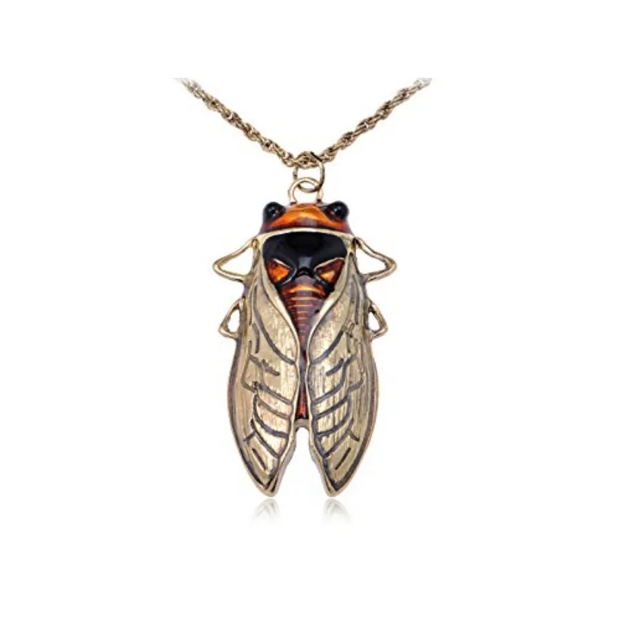 Alilang Big Antique Golden Tone Orange Amber Vintage Insect Cicada Beetle Bug Chain Pendant Necklace
Alilang Big Antique Golden Tone Orange Amber Vintage Insect Cicada Beetle Bug Chain Pendant Necklace