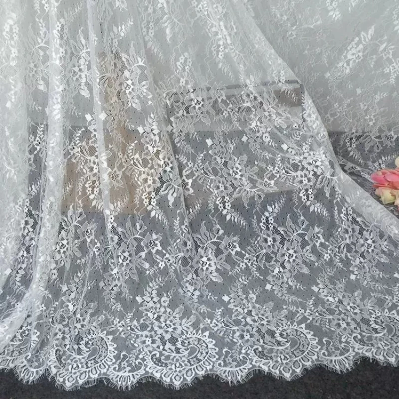 Eyelash Lace Fabric 300x150cm Lace Cloth DIY Material for Wedding Dress Curtain Home Textile Decoration Fabrics
Eyelash Lace Fabric 300x150cm Lace Cloth DIY Material for Wedding Dress Curtain Home Textile Decoration Fabrics