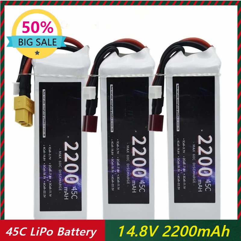 14.8V 2200mAh 3S 45C LiPo Battery For RC Helicopter Aircraft Quadcopter Cars Airplane With T XT30 XT60 Plug Battery
14.8V 2200mAh 3S 45C LiPo Battery For RC Helicopter Aircraft Quadcopter Cars Airplane With T XT30 XT60 Plug Battery