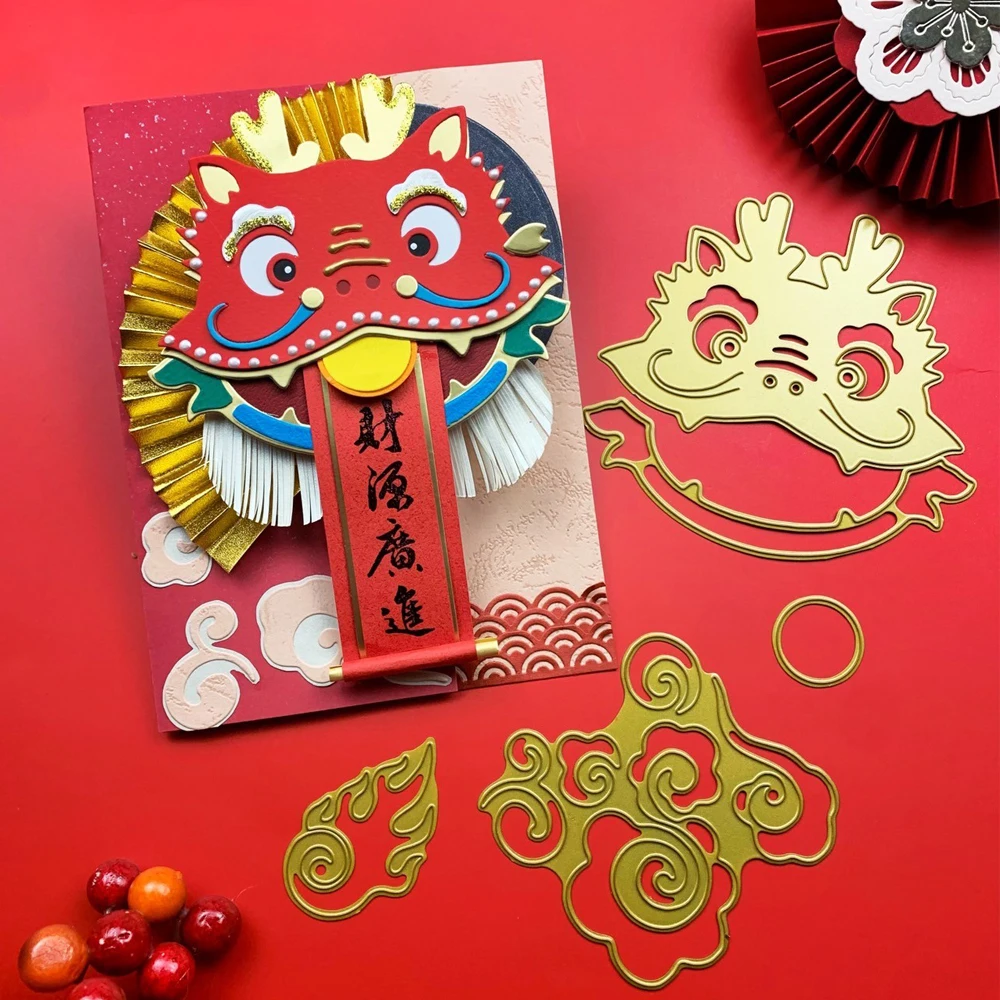 Cloudy Dragon Circle Cutout Metal Cutting Dies For Chinese New Year DIY Scrapbooking Paper Card Paper Embossing Craft Making New
Cloudy Dragon Circle Cutout Metal Cutting Dies For Chinese New Year DIY Scrapbooking Paper Card Paper Embossing Craft Making New