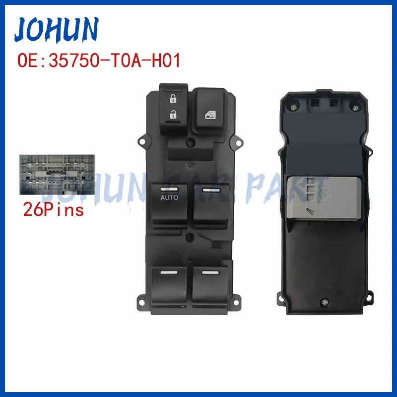 35750-T0A-H01 Переключатель управления стеклоподъемником для Honda CR-V CRV 2012-2015, Civic 2012-2017, 35750 T0A H01, 35750T0AH01, новый
35750-T0A-H01 Переключатель управления стеклоподъемником для Honda CR-V CRV 2012-2015, Civic 2012-2017, 35750 T0A H01, 35750T0AH01, новый