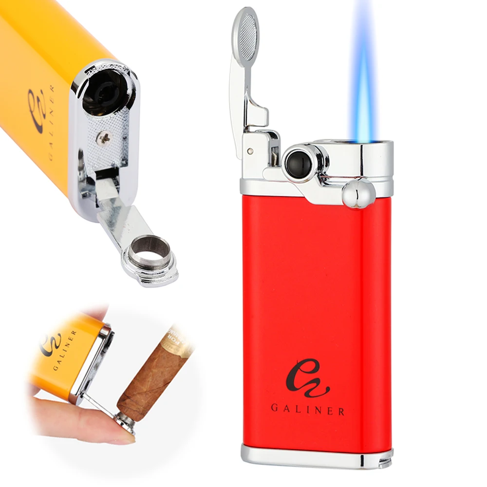 Galiner Cigar Lighter Butane Gas Blue Flame 1 Jet Torch Lighter for Cigar Smoking Ignition Tool Cigar Lighter
Galiner Cigar Lighter Butane Gas Blue Flame 1 Jet Torch Lighter for Cigar Smoking Ignition Tool Cigar Lighter