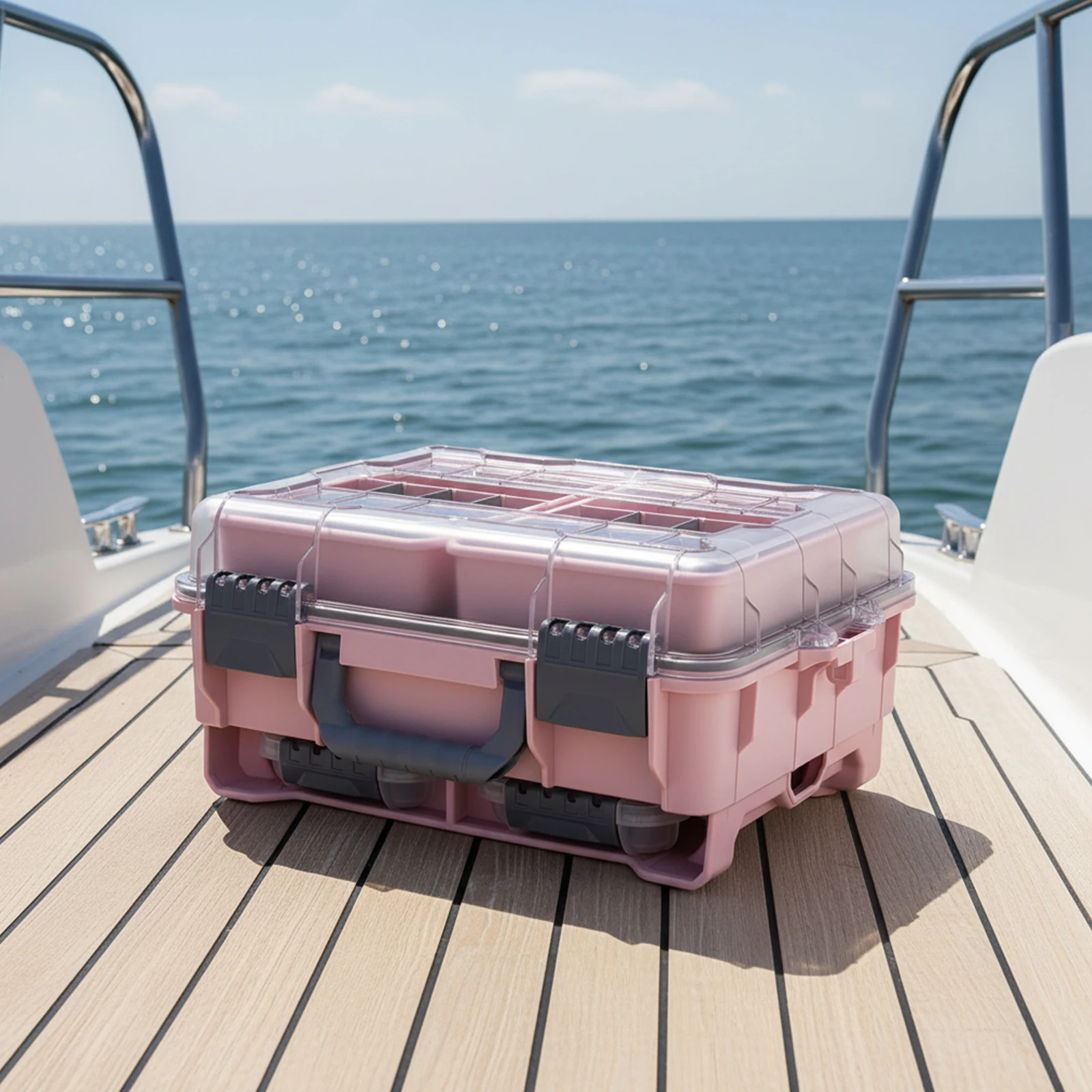 Universal Fishing Tackle Box Removal Inside Design for Fishing Gifts (Pink)
Universal Fishing Tackle Box Removal Inside Design for Fishing Gifts (Pink)